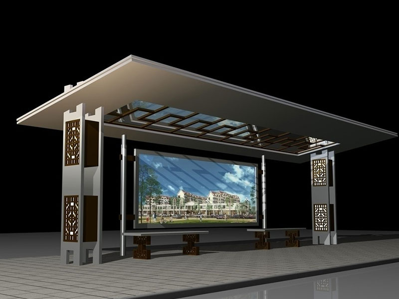 公交候車亭環(huán)保節(jié)能滾動燈箱有什么特點？